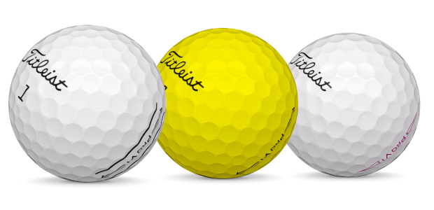 Titleist Pro V1 Golfballer i forskjellige farger